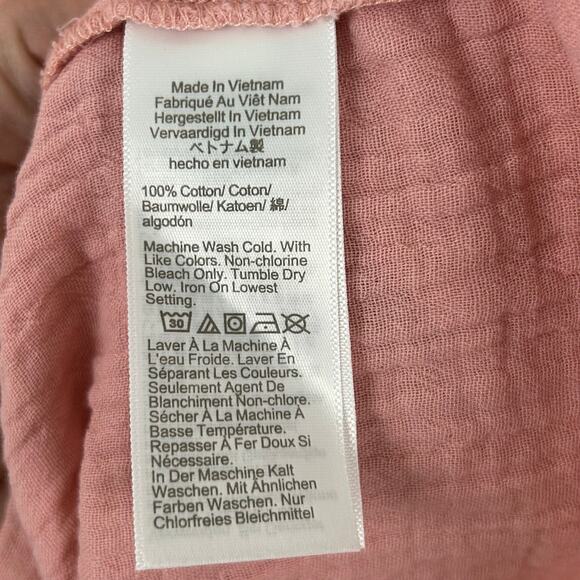 💘not for sale💘sold💘J.Crew Women Sleeveless Gauze Ruffle Top Blouse Pink Preppy F - Picture 7 of 7